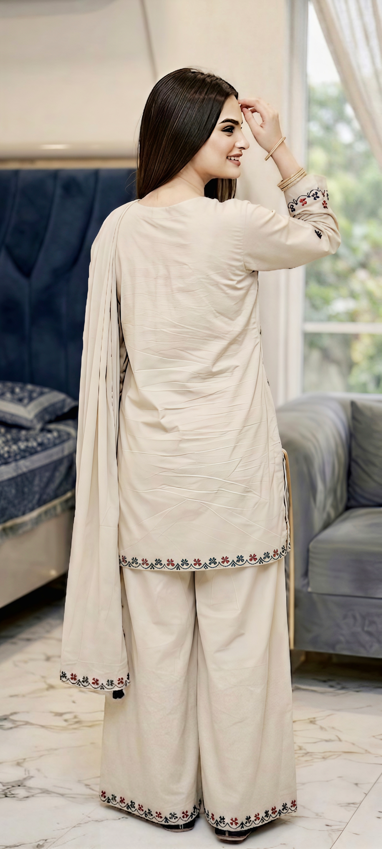 Cross Stitch Embroidery 3pc Suit