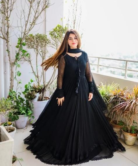 layered chiffon dress