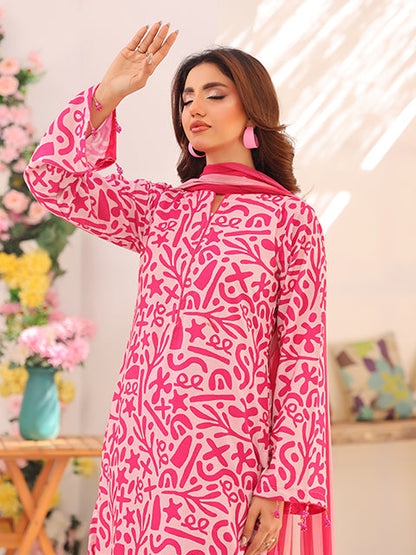 Digital Printed 3pc Co-Ord Set (Pret) - 109