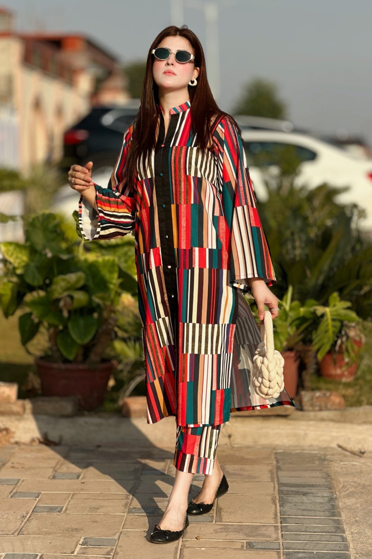 Digital Printed 2pc Co-Ord Set (Pret) - 102