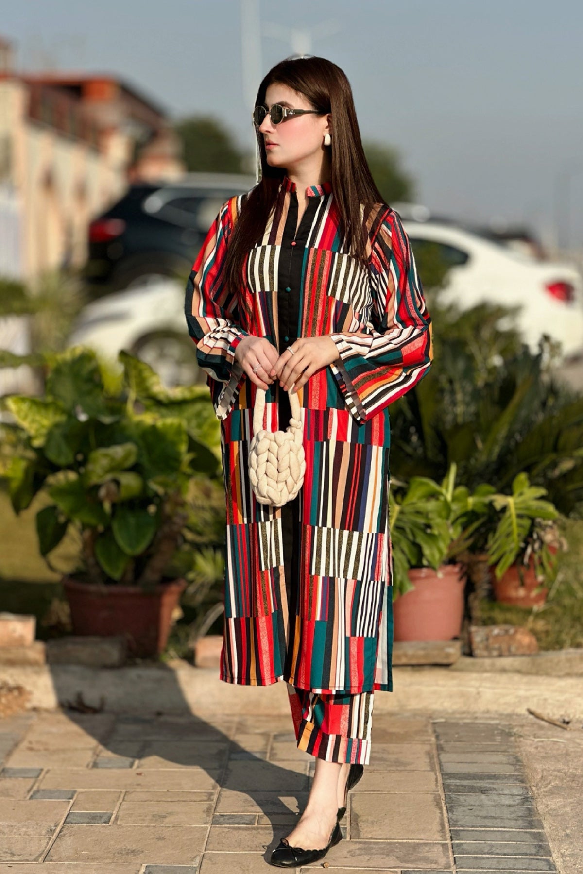 Digital Printed 2pc Co-Ord Set (Pret) - 102