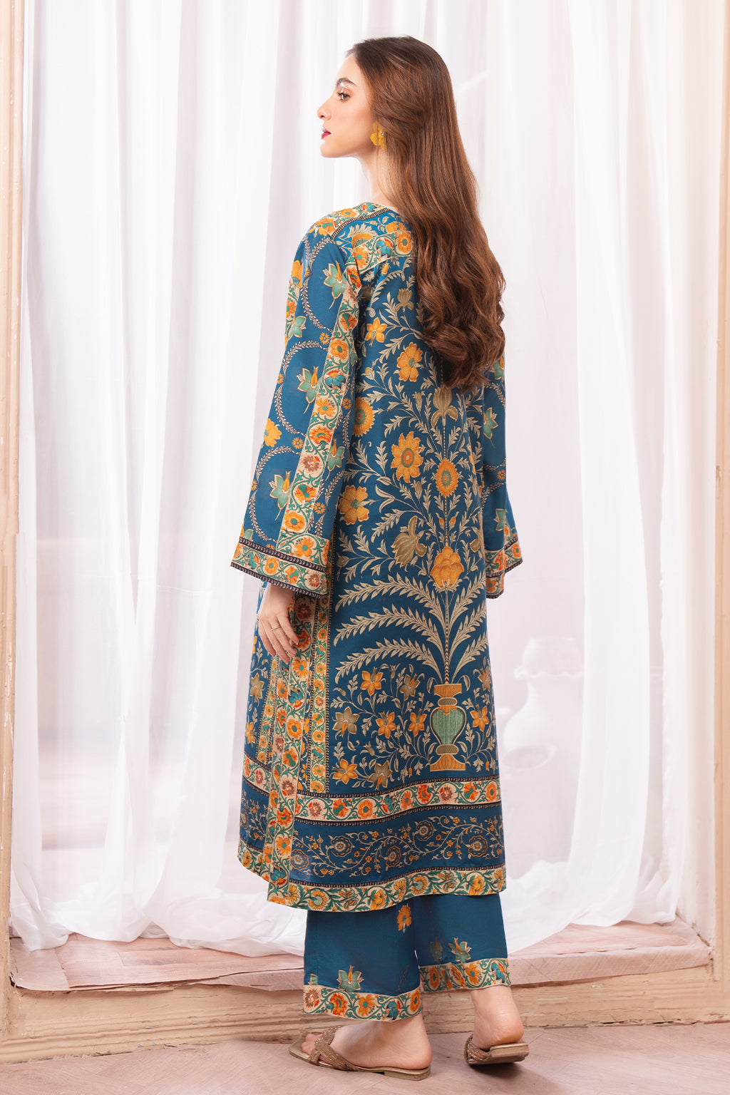 Digital Printed 2pc Co-Ord Set (Pret) - 113