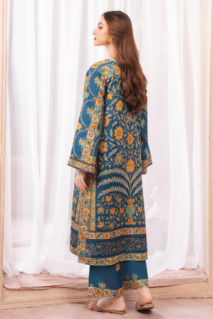 Digital Printed 2pc Co-Ord Set (Pret) - 113