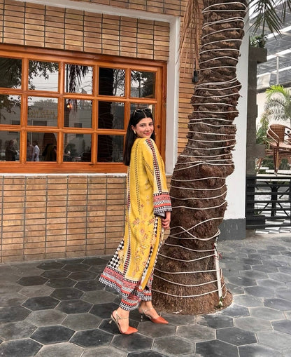 Digital Printed 2pc Co-Ord Set (Pret) - 115