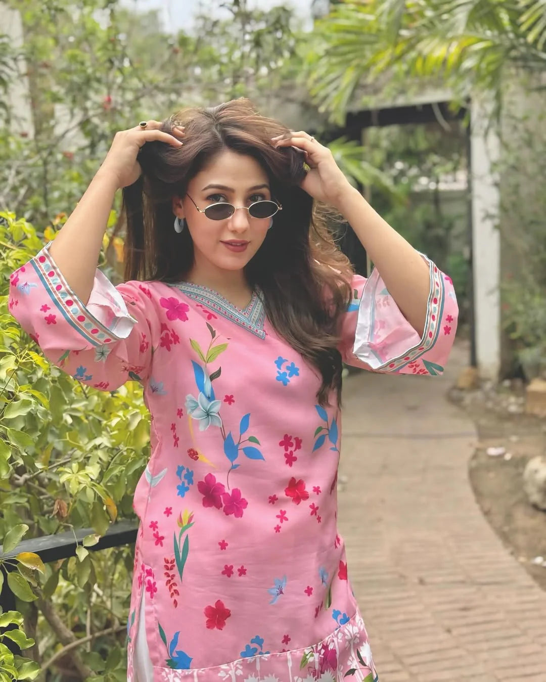Digital Printed 2pc Co-Ord Set (Pret) - 114