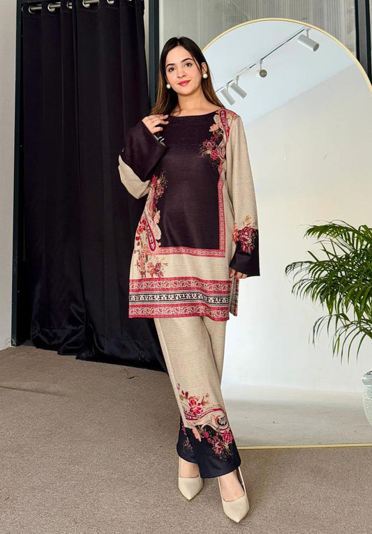 Digital Printed 2pc Co-Ord Set (Pret) - 116
