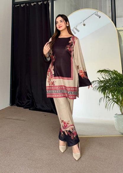 Digital Printed 2pc Co-Ord Set (Pret) - 116