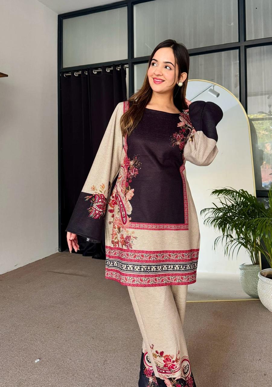 Digital Printed 2pc Co-Ord Set (Pret) - 116