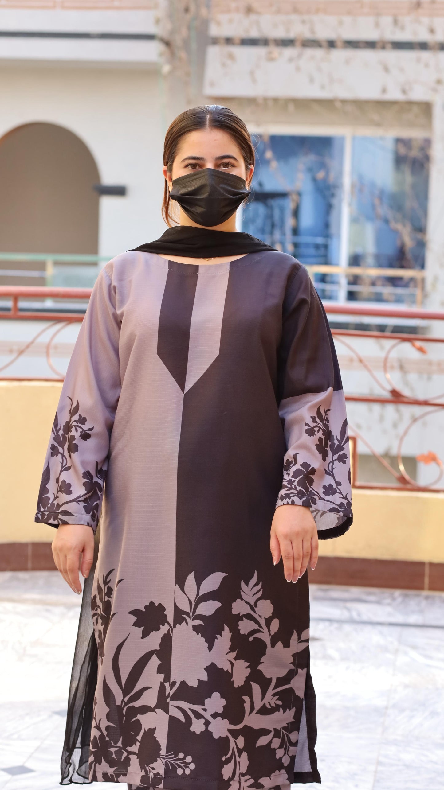 Digital Printed 2pc Co-Ord Set (Pret) - 112