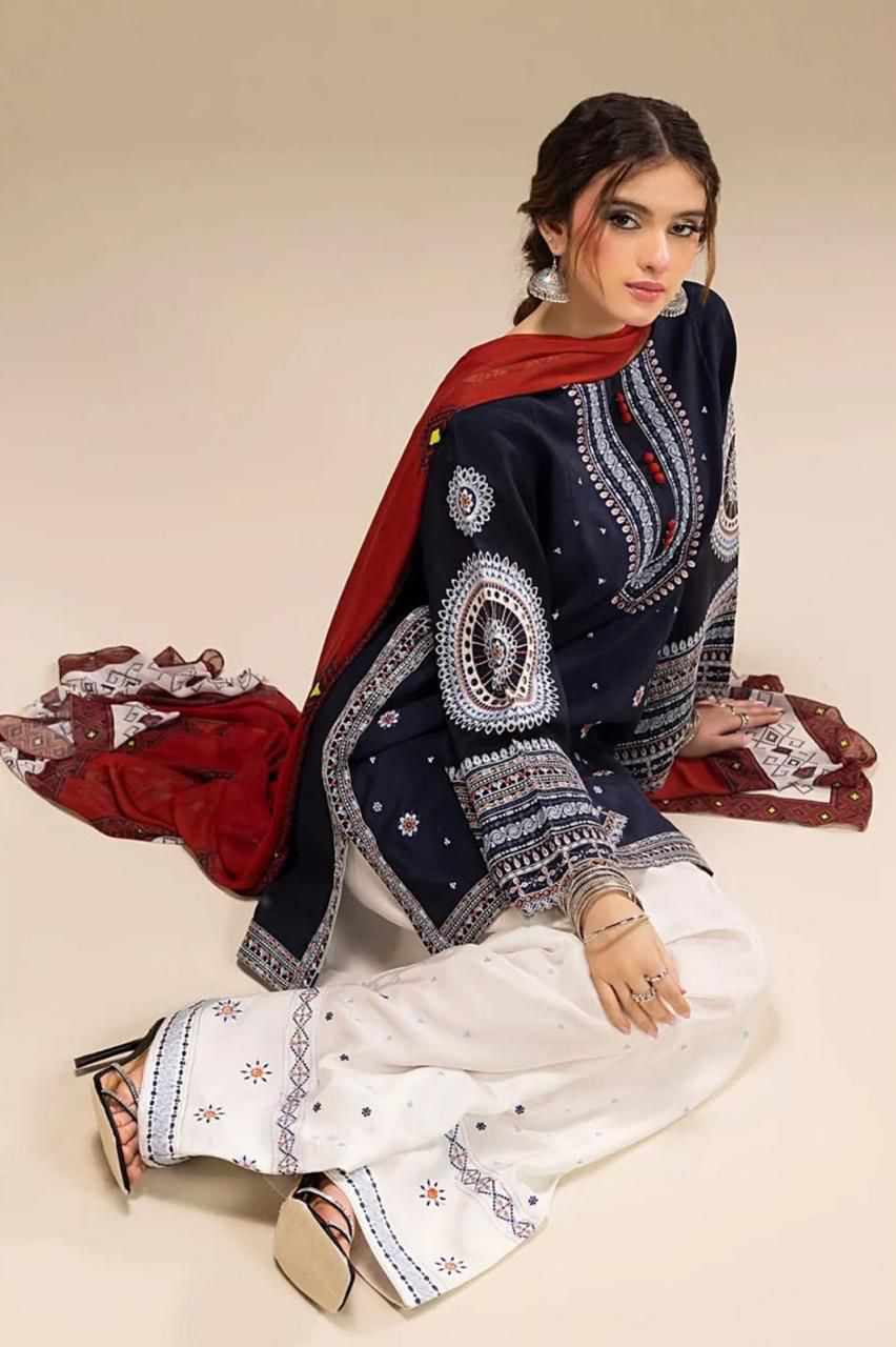 Digital Printed 2pc Co-Ord Set (Pret) - 110