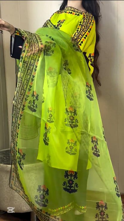 Digital Printed 3pc Co-Ord Set (Pret) - 117