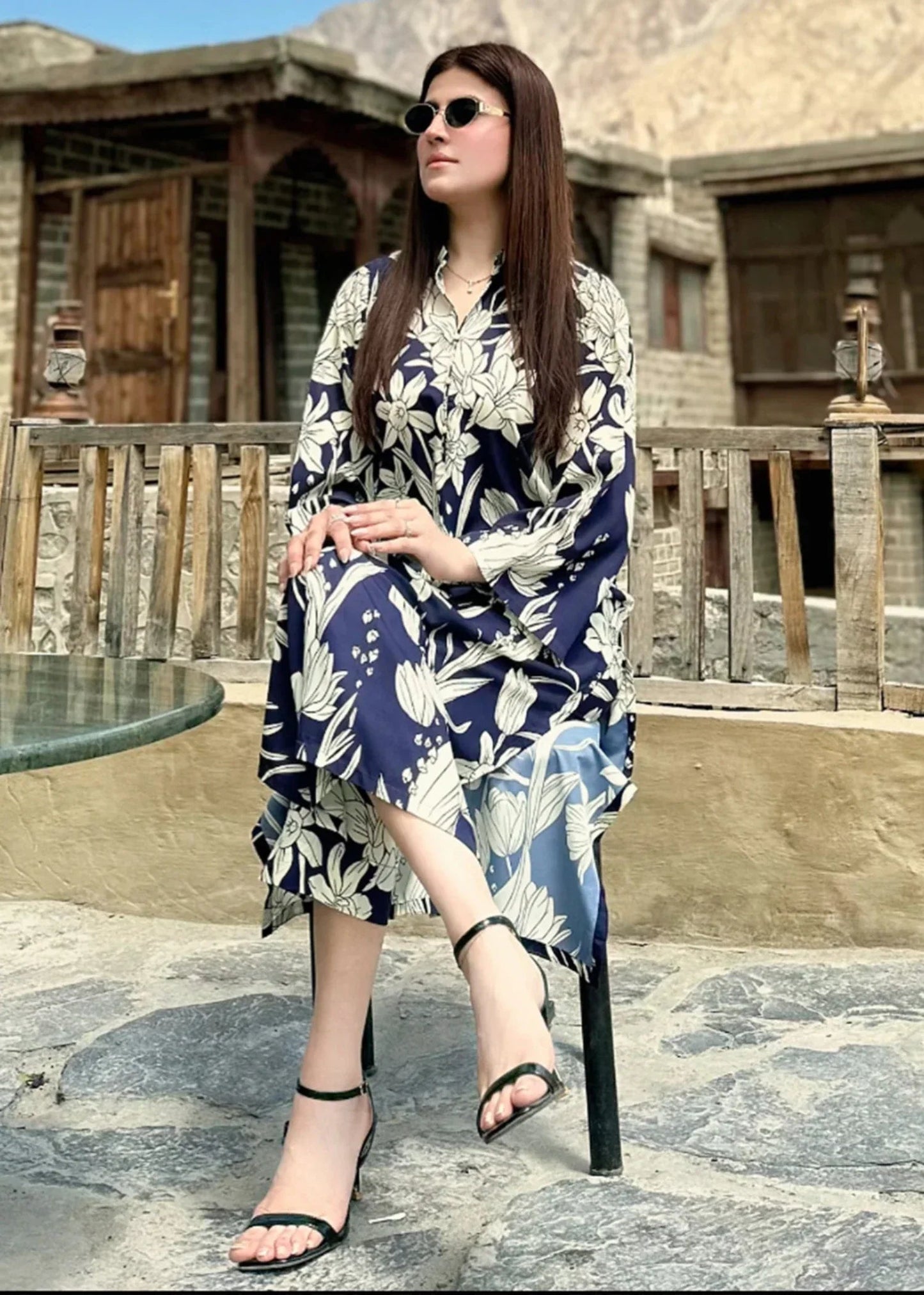Digital Printed 2pc Co-Ord Set (Pret) - 104