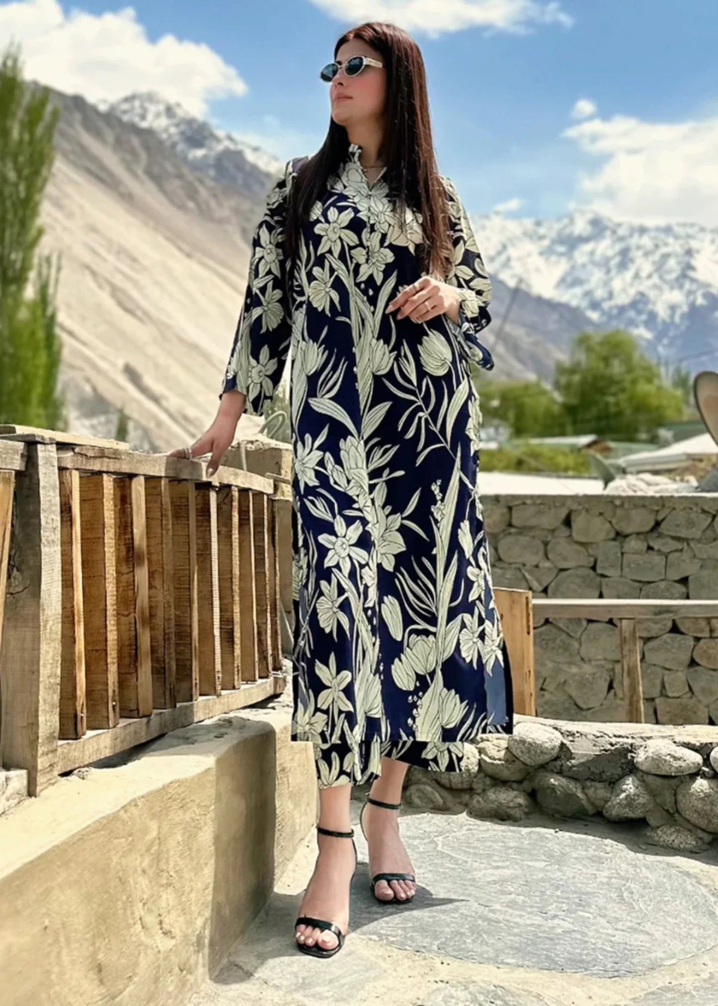 Digital Printed 2pc Co-Ord Set (Pret) - 104